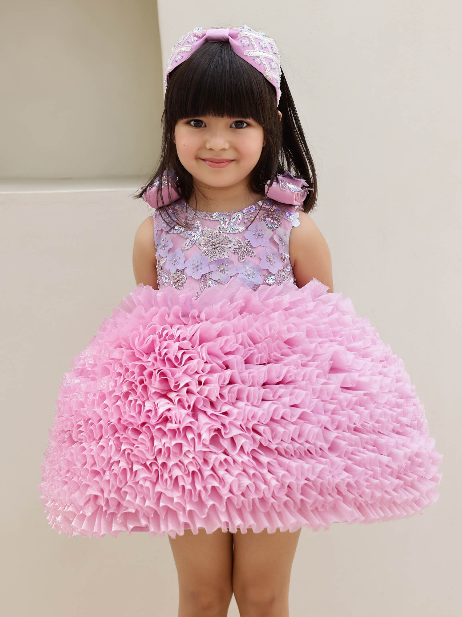 Sample JANYAS CLOSET Mauve Magic Ruffle Barbie Dress