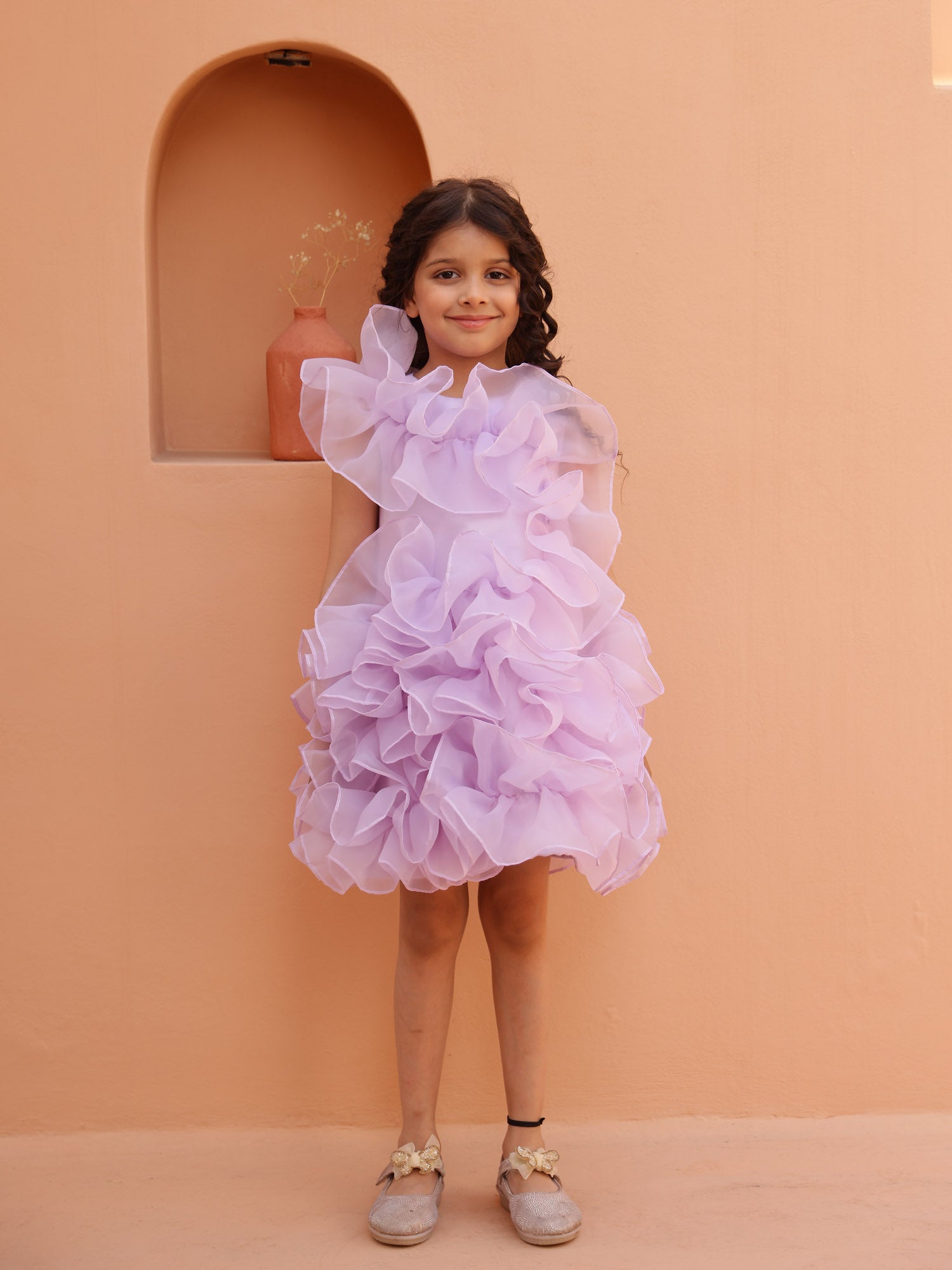 Sample JANYAS CLSOET Lavender Ruffle Delight Dress