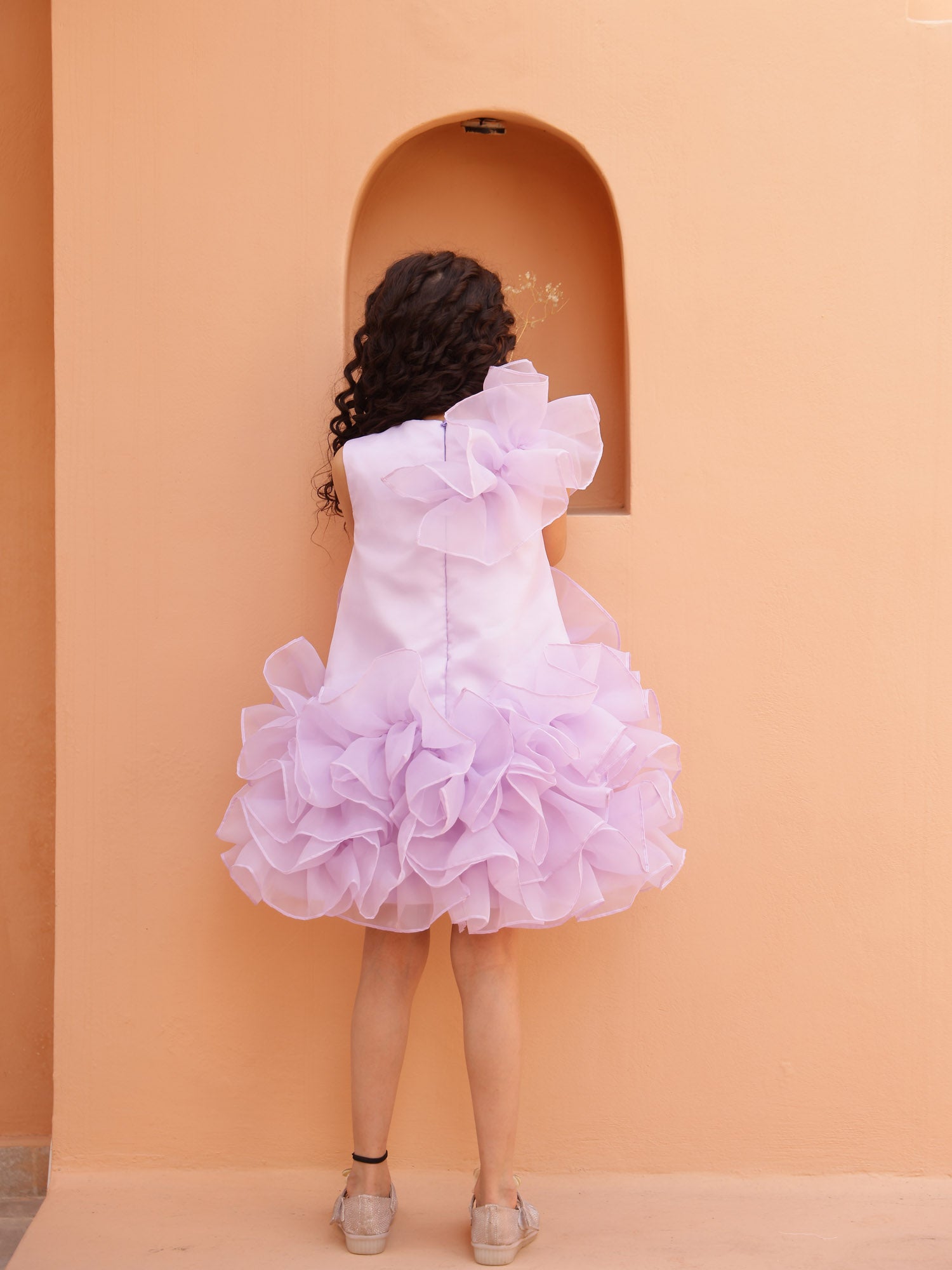 Sample JANYAS CLSOET Lavender Ruffle Delight Dress