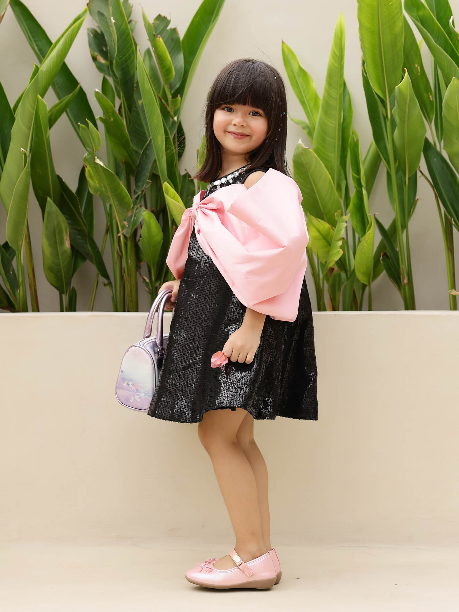 Janyas Closet : Enchanted Noir Sparkle Princess Dress