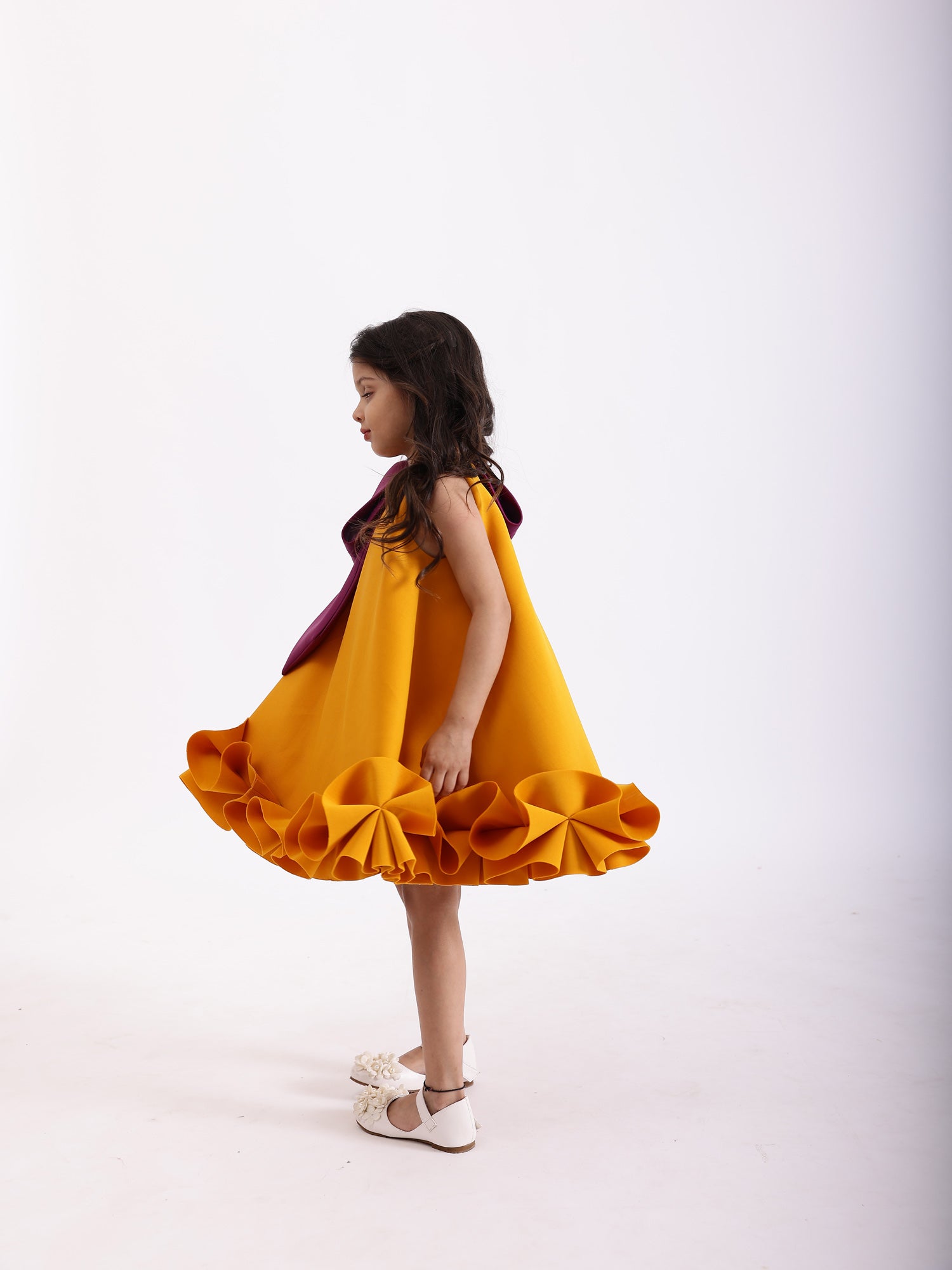 JANYAS CLOSET Mustard Yellow Ella Dress *