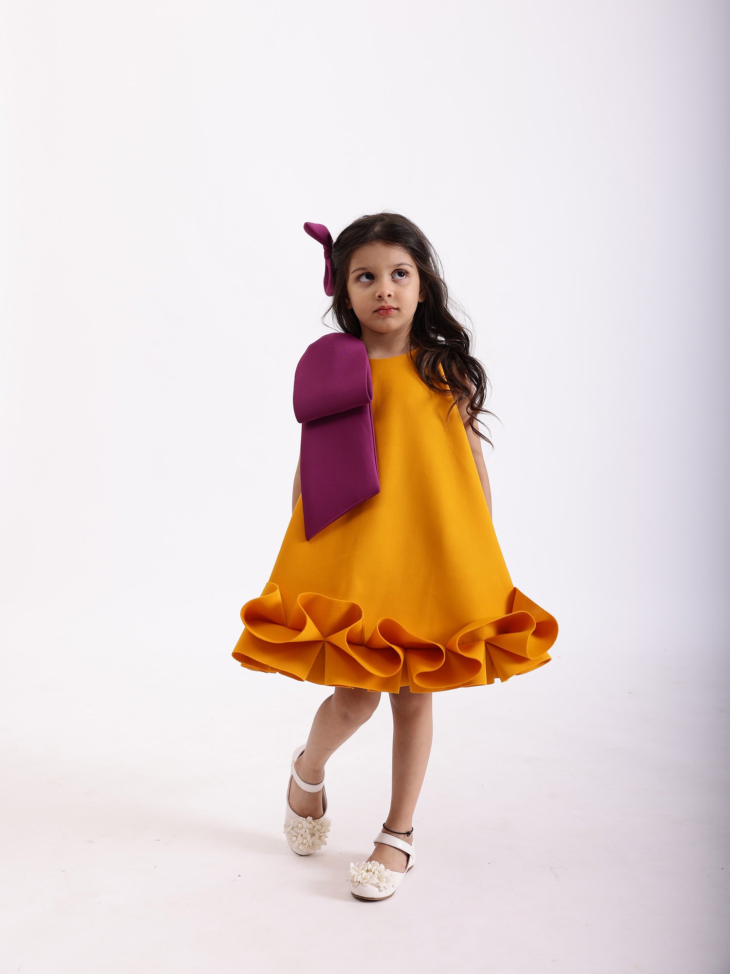 JANYAS CLOSET Mustard Yellow Ella Dress *