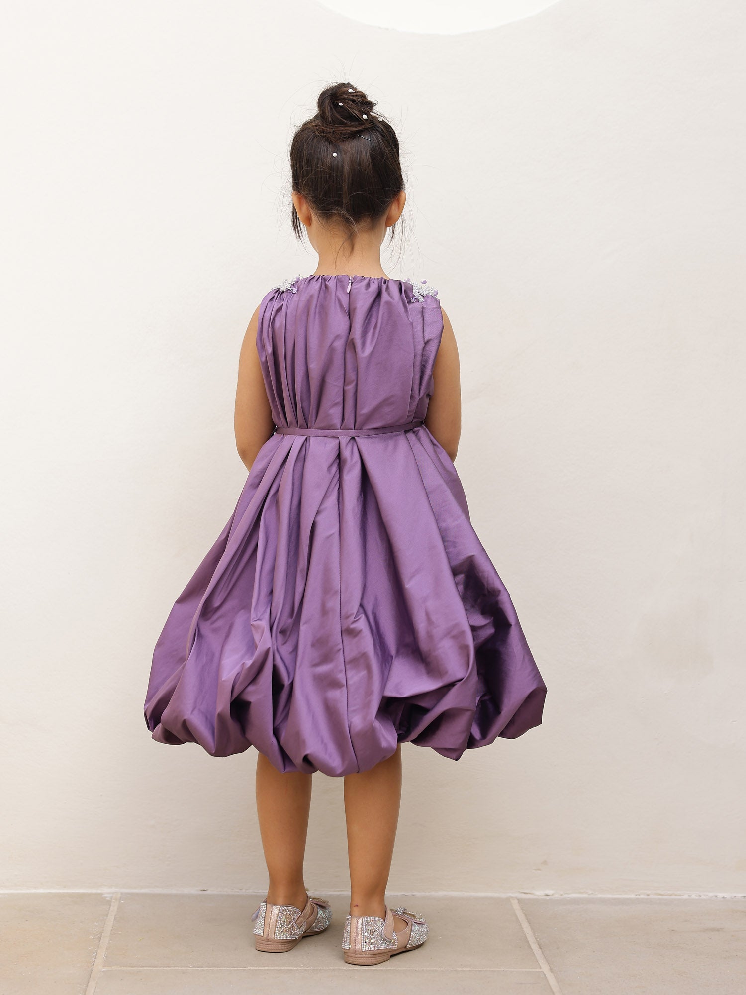 JANYAS CLOSET Violet Regal Bloom Party Dress