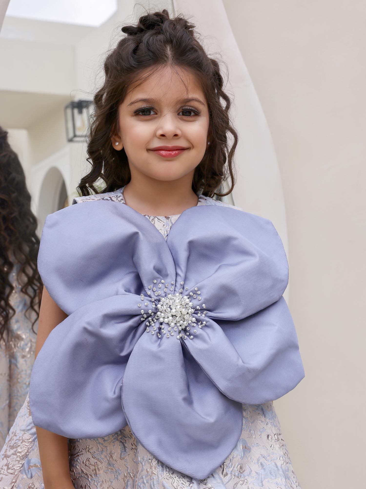 JANYAS CLOSET Belle's Grace Jacquard Flower Dress