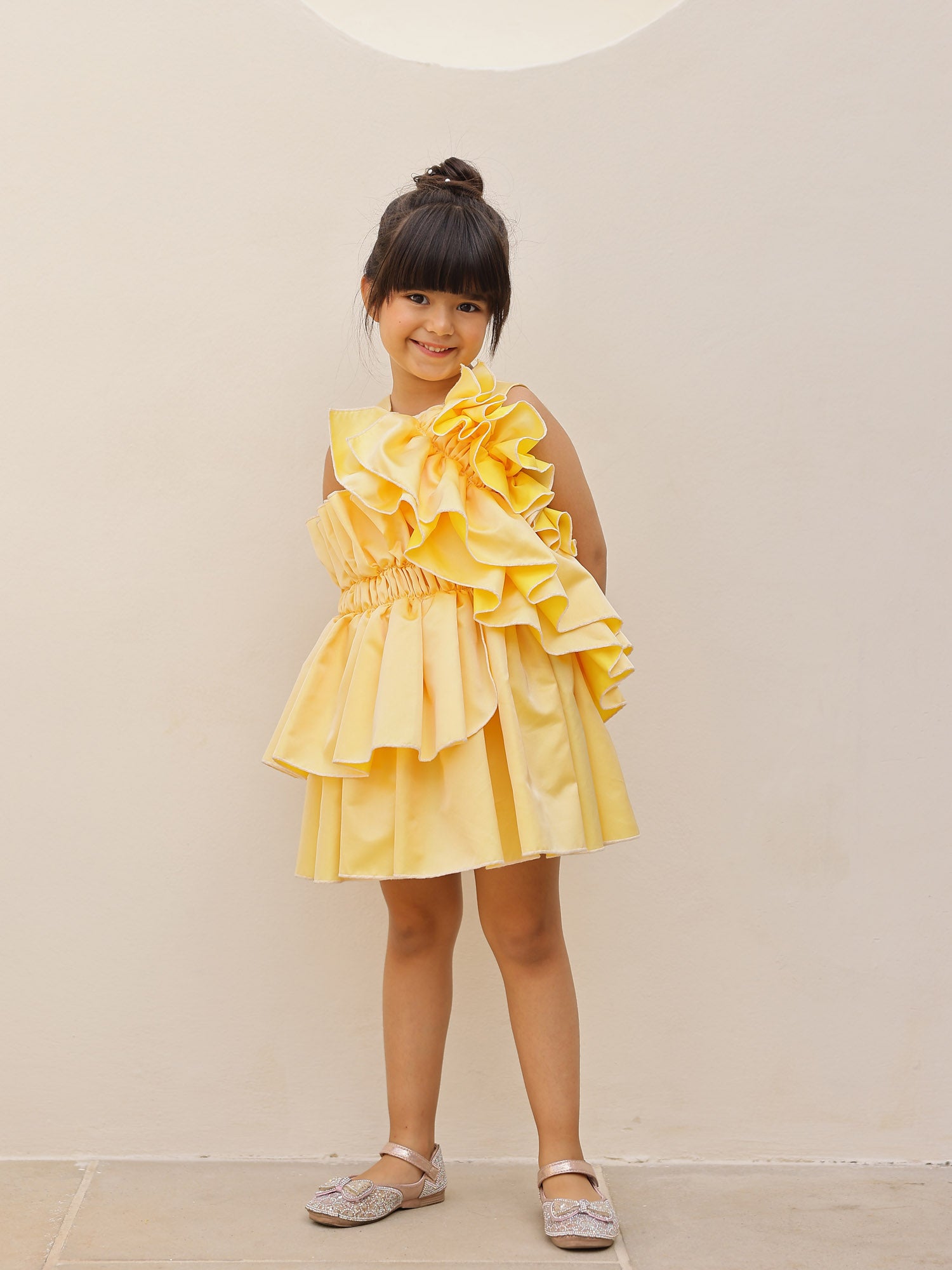Sample Yellow Ruffled Dress