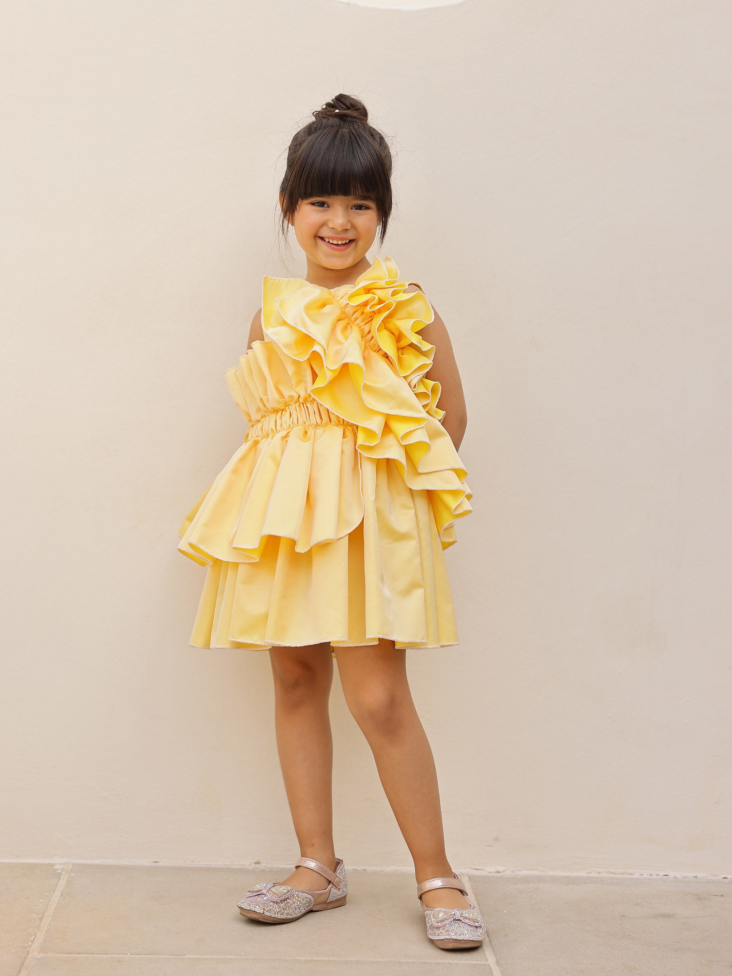 Sample Yellow Ruffled Dress