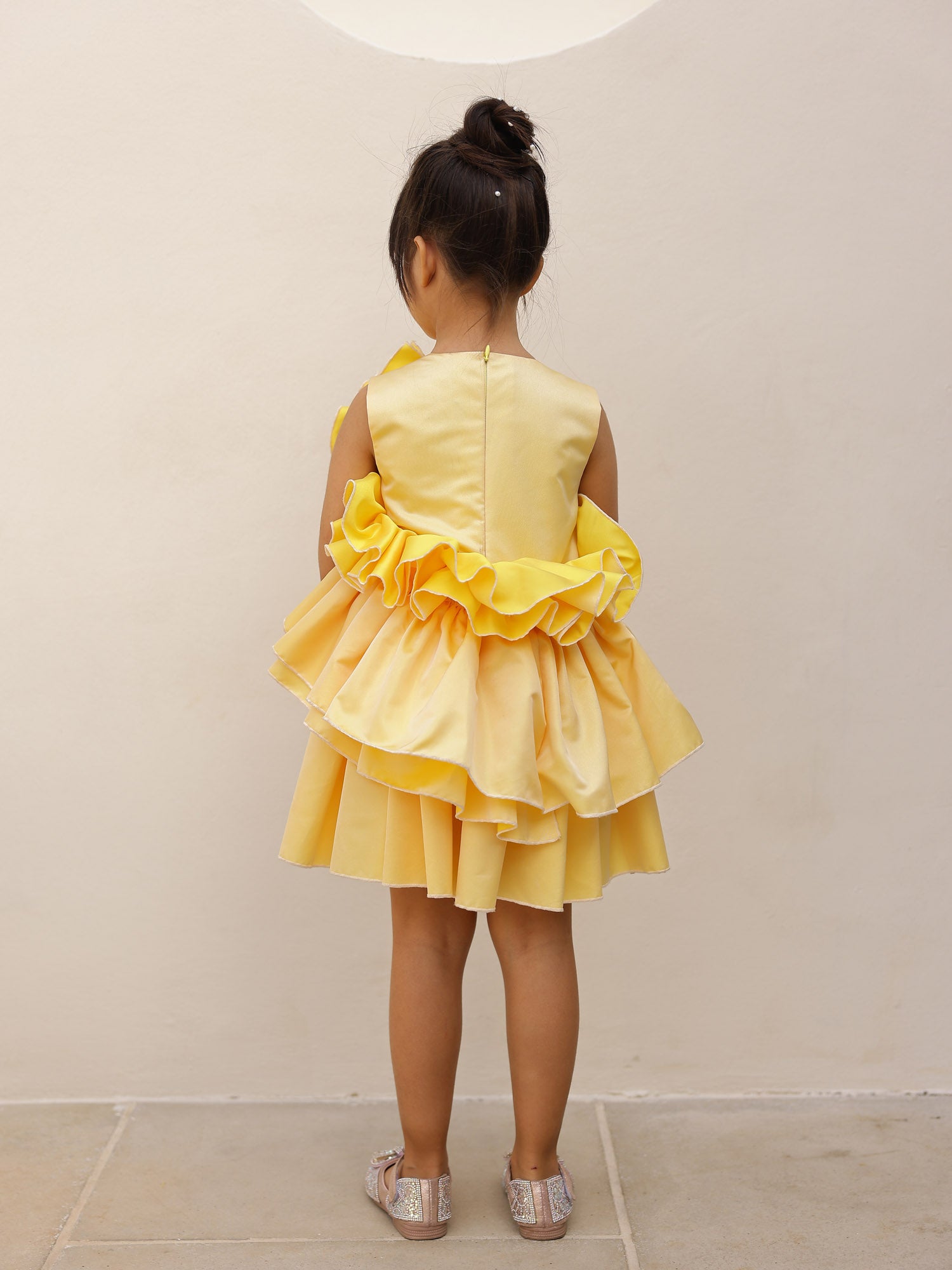 Sample Yellow Ruffled Dress