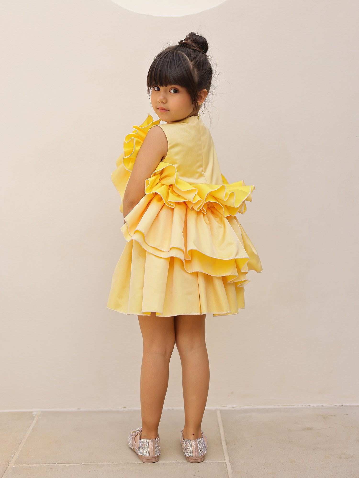 Sample Yellow Ruffled Dress