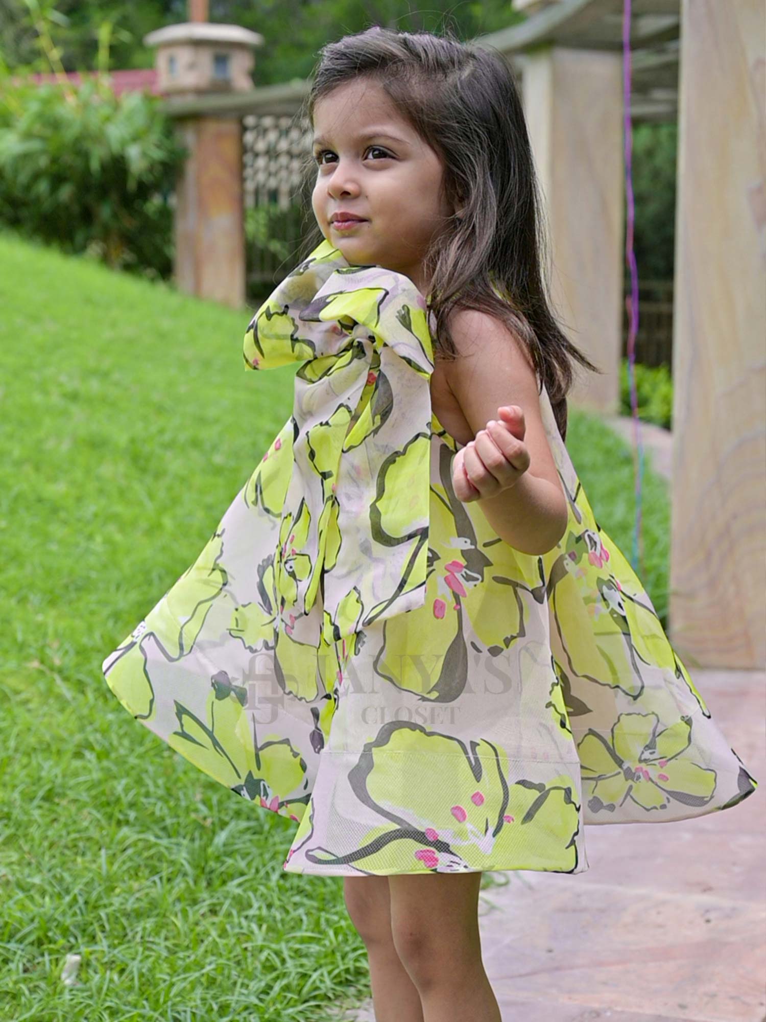 JANYAS CLOSET Printed Flower Girl Lulu Dress