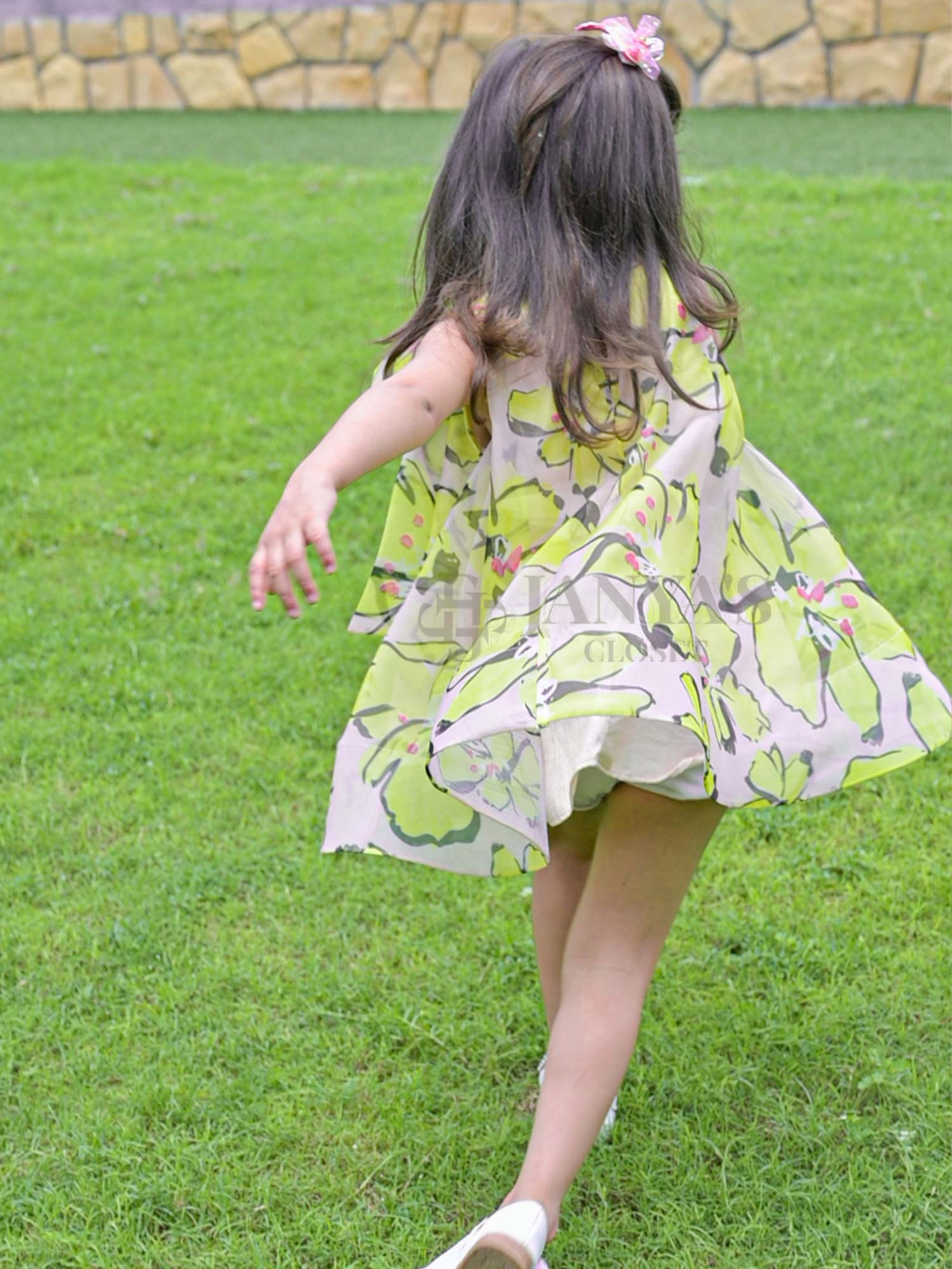 JANYAS CLOSET Printed Flower Girl Lulu Dress