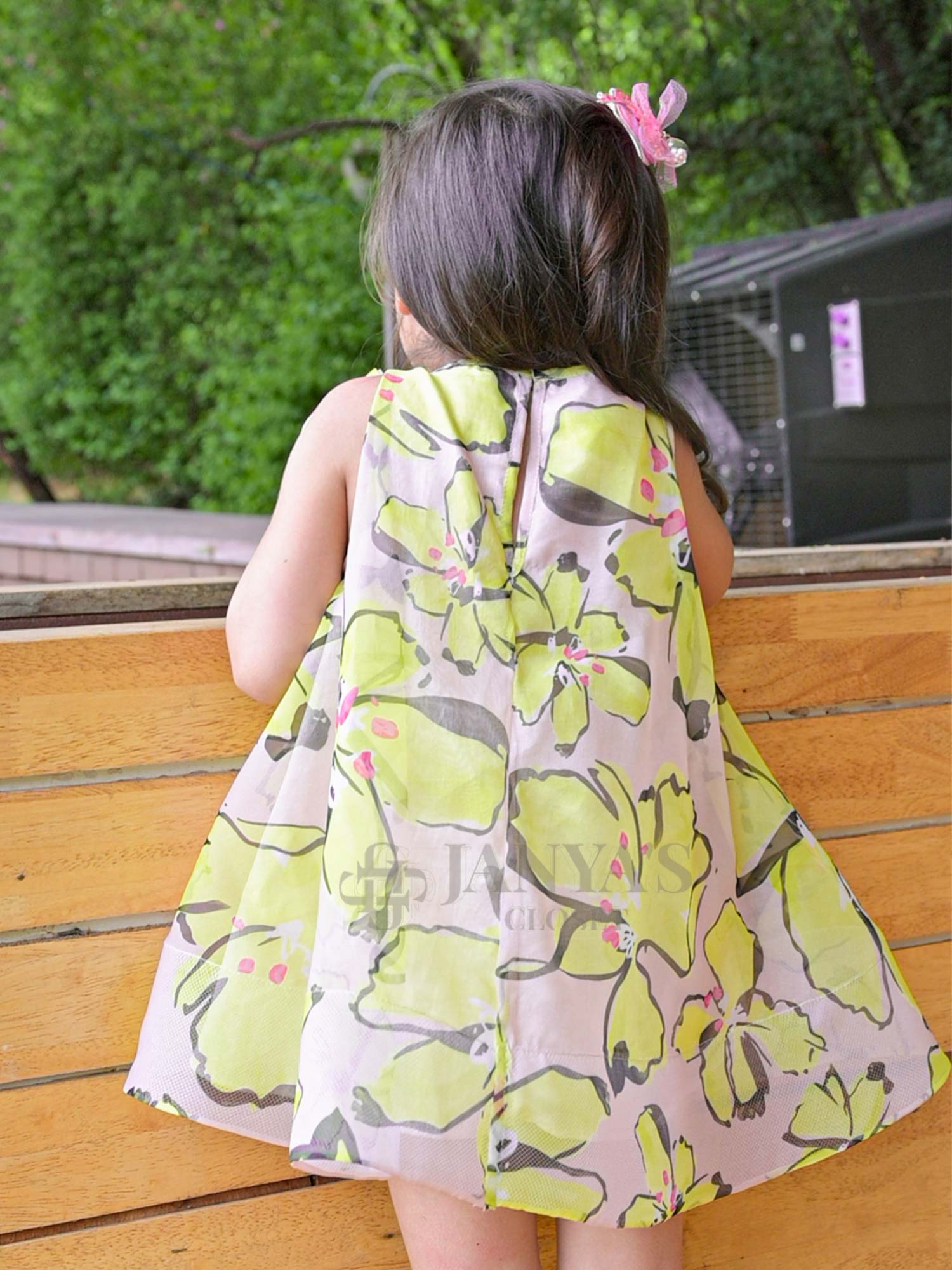 JANYAS CLOSET Printed Flower Girl Lulu Dress