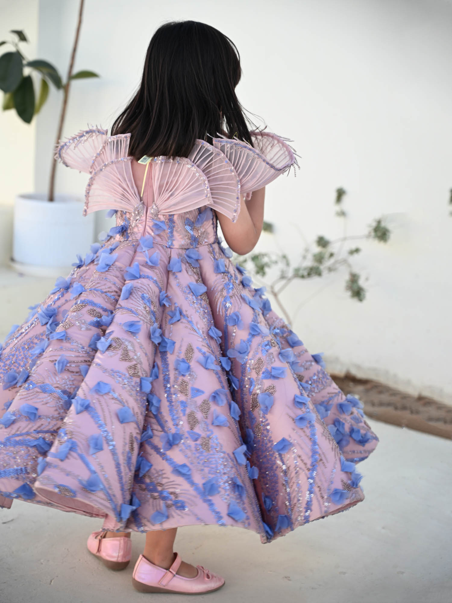 princess aisha dress Princess Aisha dress Summer Girl's frozen children's Aisha dress summer short-sleeved girl's gauze skirt