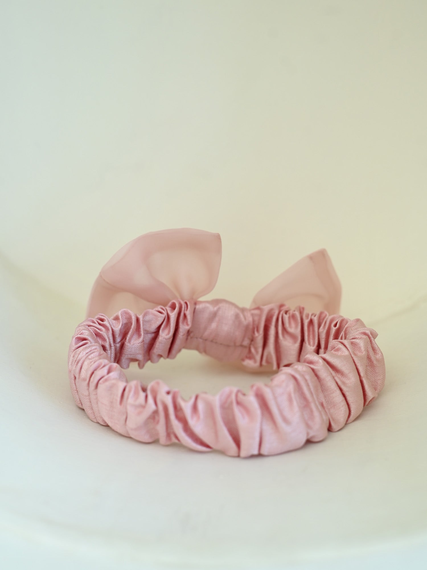 Janyas Closet Mauve Hankie Draped Newborn Party Dress with Booties & Bow