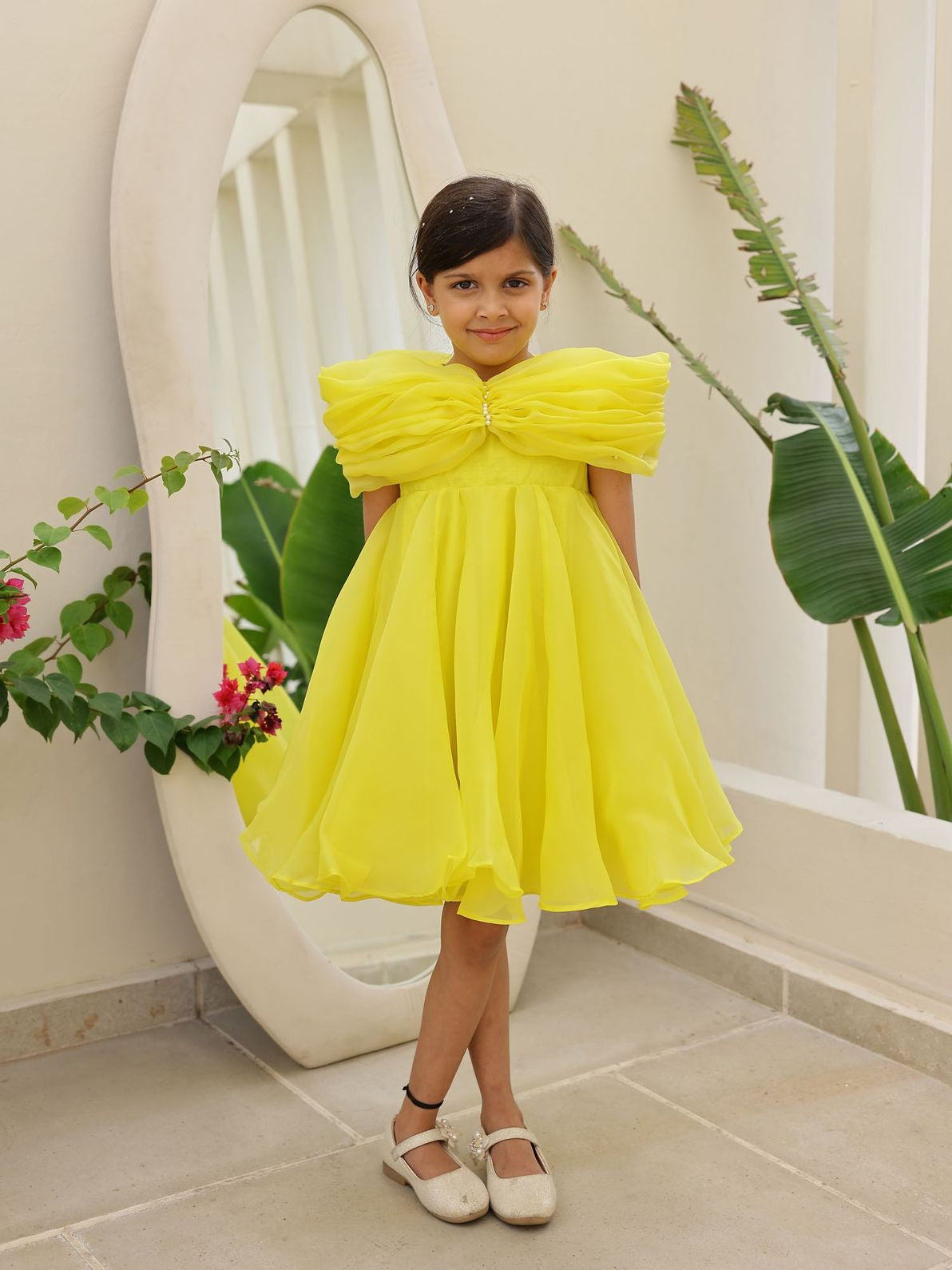 JANYAS CLOSET Yellow Elysian 3in One Dress