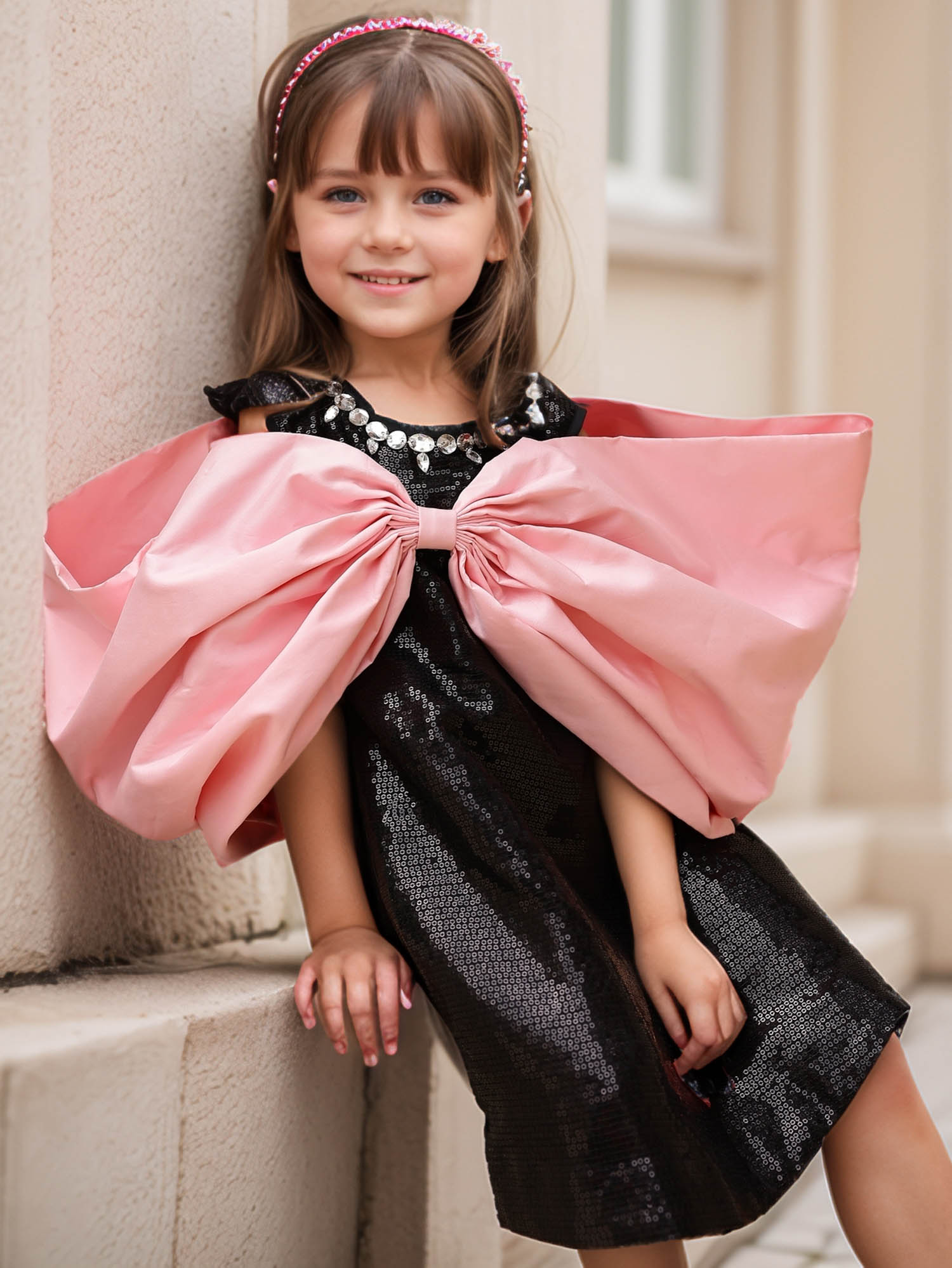 Janyas Closet : Enchanted Noir Sparkle Princess Dress