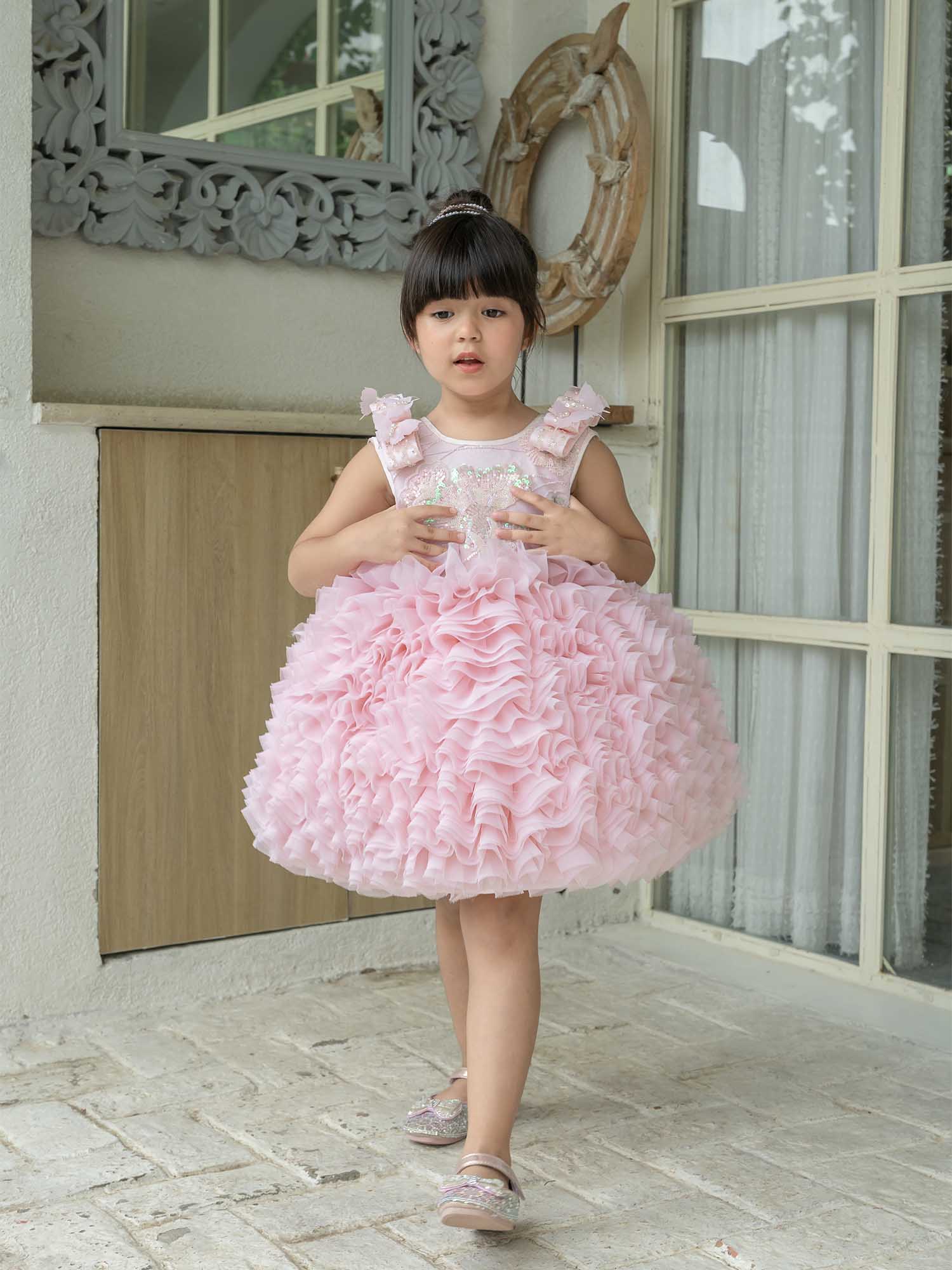 Sale JANYAS CLOSET Pink Magic Ruffle Barbie Dress