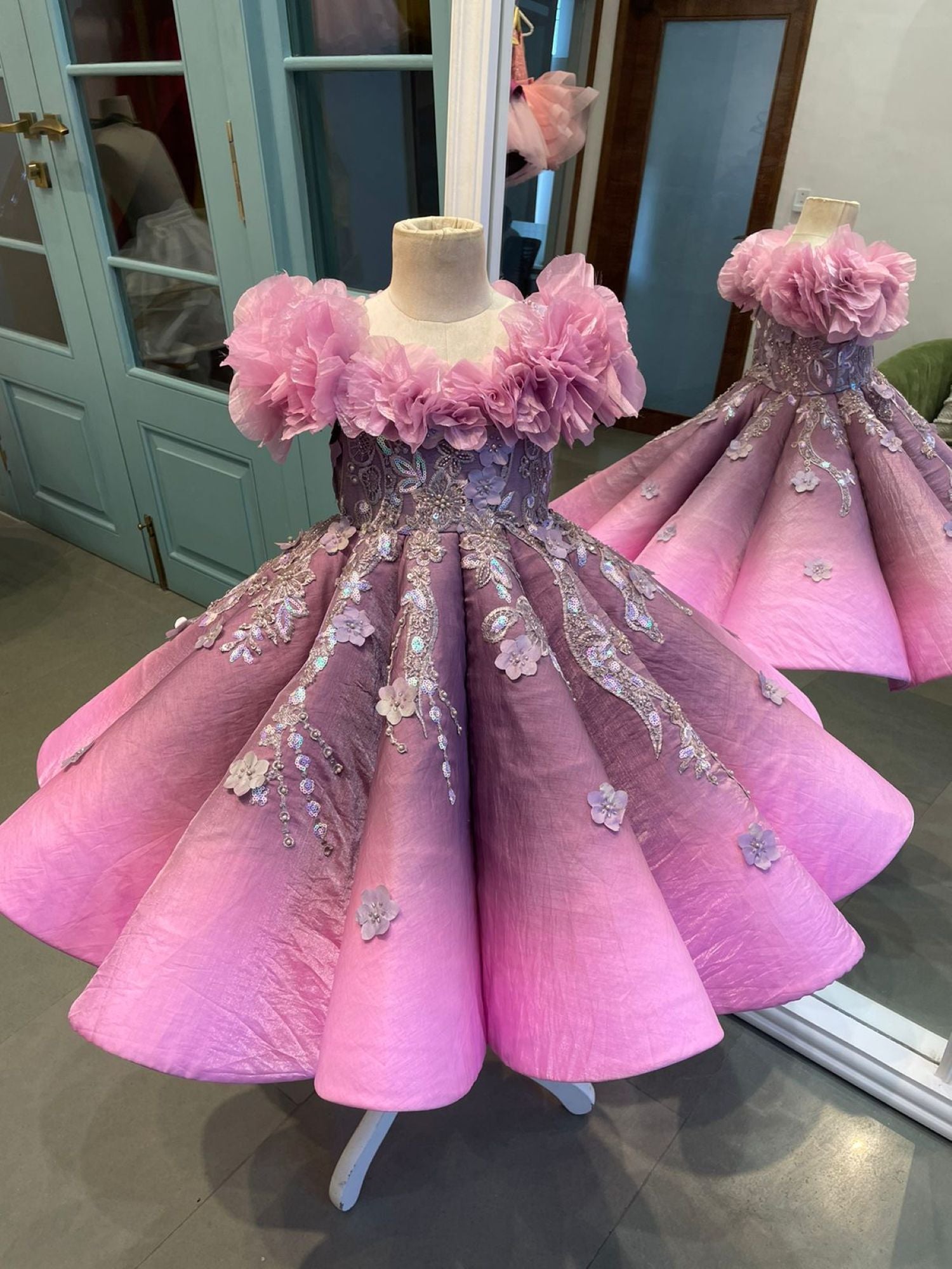 Sample Kendell Barbie Embroidered World Gown