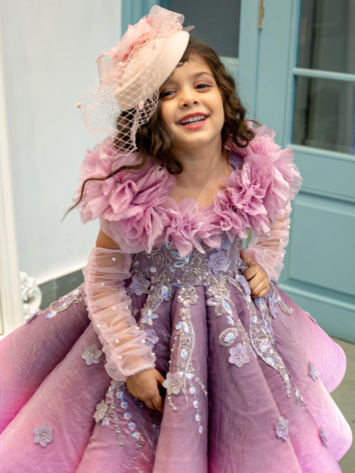 Sample Kendell Barbie Embroidered World Dress