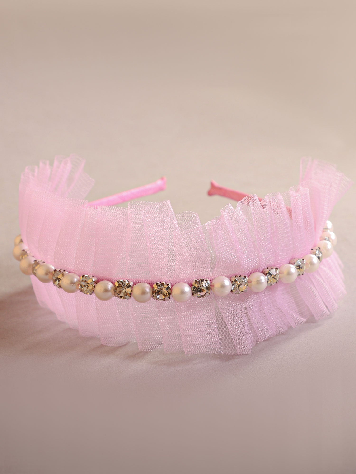 Elegant Pink Chic Beads Headband
